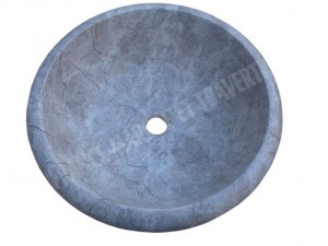 Marbre Gris Silver Shadow Vasque Encastrer Diamètre : 42 cm Finition : Poli & Brillant...
