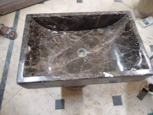 Lot de vasques en marbre