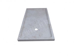 Marbre Marfil Beige Bac A Douche 120x80 cm