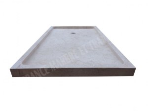 Marbre Marfil Beige Bac A Douche 120x80 cm