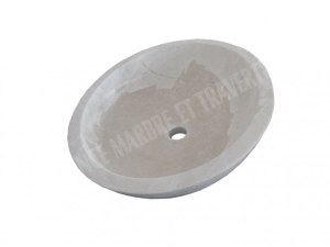 Marbre Marfil Beige Clair Model Ovale 50x40 cm