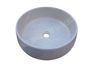 Marbre Marfil Beige Vasque Modèle Verre