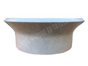 Marbre Marfil Beige Vasque Modèle Coupelle