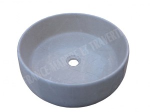 Marbre Marfil Beige Vasque Modèle Verre