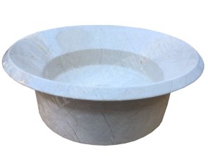 Marbre Marfil Beige Vasque Modèle Coupelle