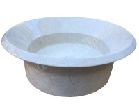 Marbre Marfil Beige Vasque Modèle Coupelle