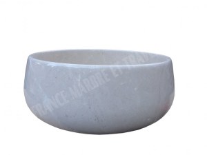 Marbre Marfil Beige Vasque Modèle Verre