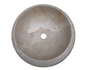 Marbre Beige Marfil Rosalia Vasque Modèle Lentille