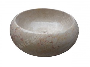 Marbre Beige Marfil Rosalia Vasque Modèle Lentille