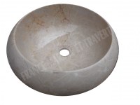 Marbre Beige Marfil Rosalia Vasque Modèle Lentille