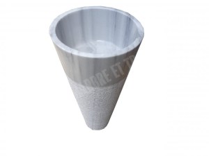 Marbre Marmara Equator Piédestal Vasque Strié