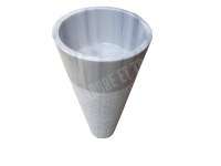 Marbre Marmara Equator Piédestal Vasque Strié