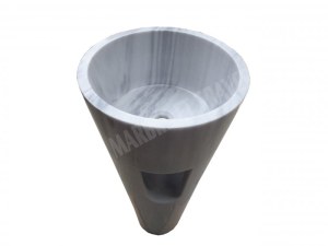 Marbre Marmara Equator Piédestal Vasque