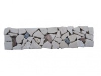 Marbre Frise Multicolore Opus Galet 30x7 cm