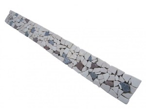 Marbre Frise Multicolore Opus Galet 30x10 cm