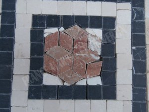 Marbre Rosace Multicolore 80x80 cm