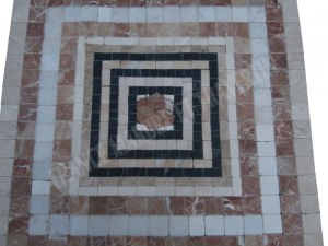 Marbre Rosace Multicolore 80x80 cm