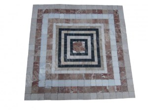 Marbre Rosace Multicolore 80x80 cm