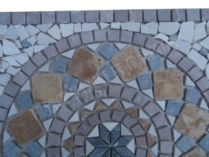 Marbre Rosace Multicolore 61x61 cm