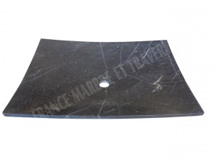 Marbre Noir Vasque Plat 45x65 cm