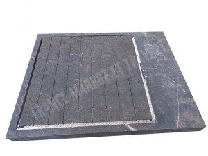 Marbre Noir Bac A Douche 140x110 cm