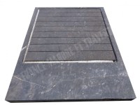 Marbre Noir Bac A Douche 140x110 cm 1er choix