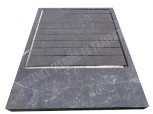 Marbre Noir Bac A Douche 140x110 cm 1er choix