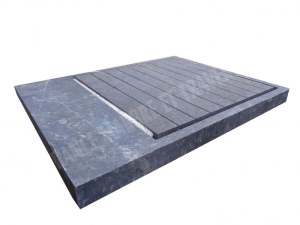 Marbre Noir Bac A Douche 140x110 cm 1er choix