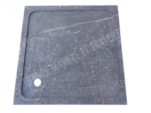 Marbre Noir Bac A Douche 90x90 cm