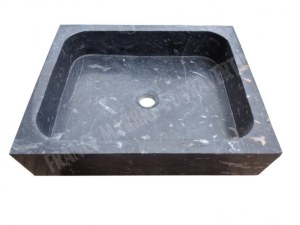 Marbre Noir Efes Sun Évier 40x50 cm