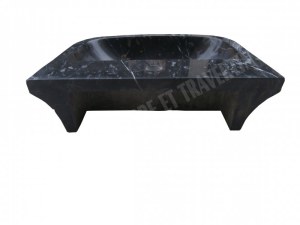 Marbre Noir Evier 56x46 cm