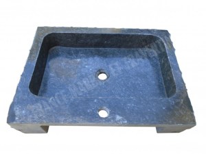 Marbre Noir Evier 60x44 cm Éclate