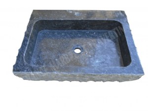 Marbre Noir Evier 60x44 cm Éclate