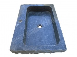 Marbre Noir Evier 60x44 cm Éclate