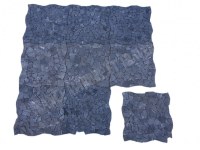 Marbre Noir Mosaïque Opus Galet 30x30 cm