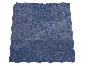 Marbre Noir Mosaïque Opus Galet 30x30 cm