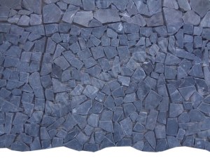 Marbre Noir Mosaïque Opus Galet 30x30 cm