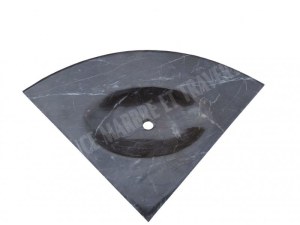 Marbre Porte Savone Noir 20x20 cm