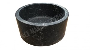 Marbre Noir Vasque Modèle Petit Cylindre