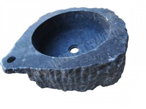 Marbre Noir Vasque Lave Main Angle 45x45 cm