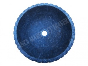 Marbre Noir Vasque Modèle Bol Corde