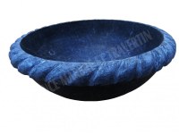 Marbre Noir Vasque Modèle Bol Corde