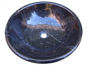 Marbre Noir Vasque Modèle Bol