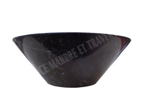 Marbre Noir Vasque Modèle Conique