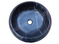 Marbre Noir Vasque Modèle Lentille