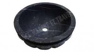 Marbre Noir Vasque Modèle Melon