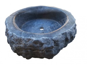 Marbre Noir Vasque Modèle Ovale Roche 40x50 cm