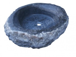 Marbre Noir Vasque Modèle Ovale Roche 40x50 cm