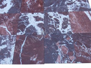 Marbre Rouge Tiger Cerise 30,5x30,5x1 cm     