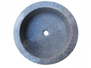 Marbre Rustique Vert Vasque Cylindre Galet